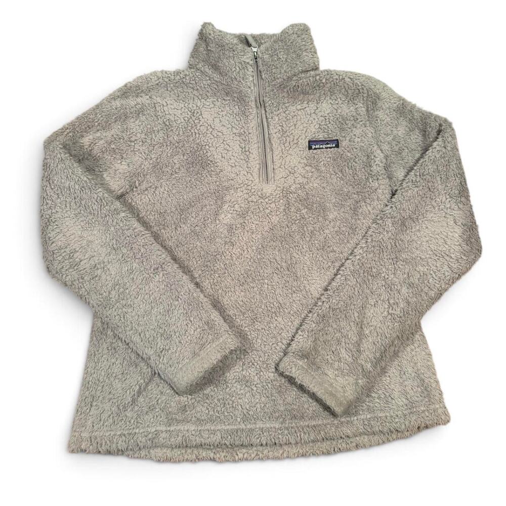 Patagonia Los Gatos Fleece Quarter-Zip Pullover Gray Size Small